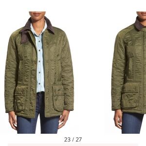Barbour Beadnell Quilted green jacket